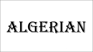 Algerian Font
